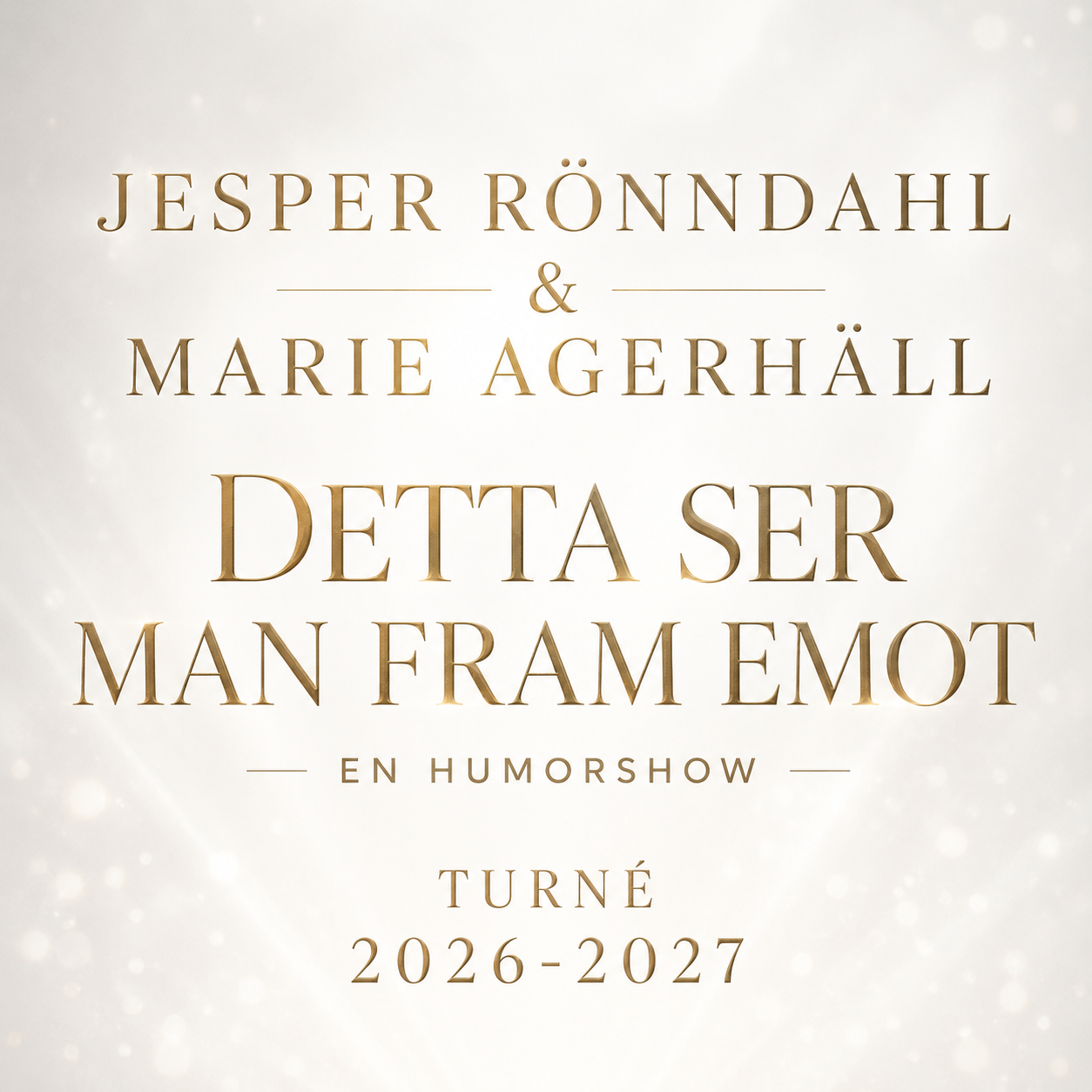 Jesper Rönndahl och Marie Agerhäll